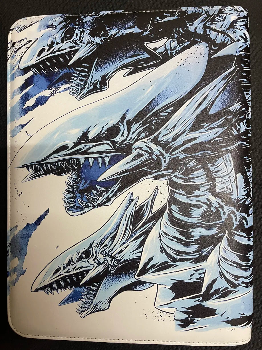 Yugioh Blue Eyes Ultimate Dragon Unofficial 9 Pocket Zippered Binder 360 Slot