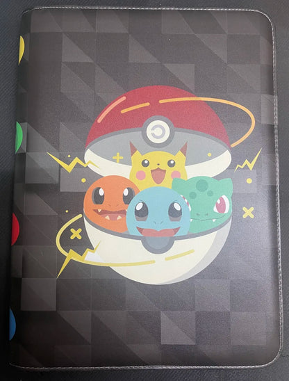 Pokemon Kanto Starters Unofficial 9 Pocket Zippered Binder 360 Slot