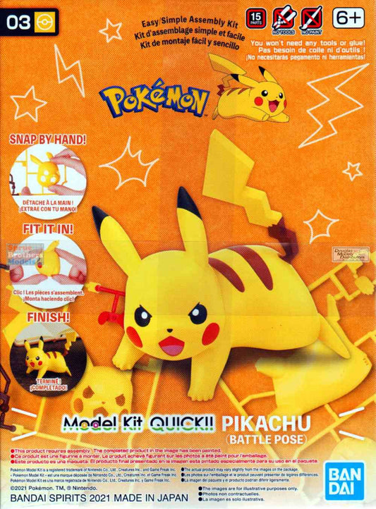 [CLEARANCE] Pokemon Pikachu Attacking Model Kit