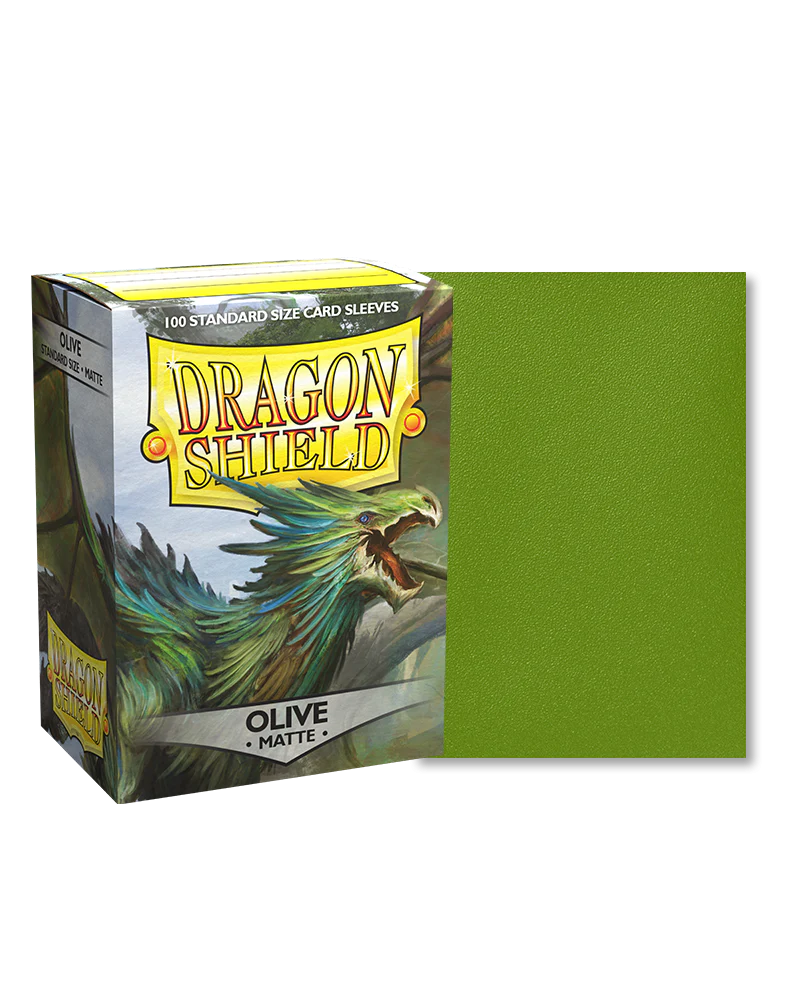 Dragon Shield Standard Size 100ct Sleeves Olive