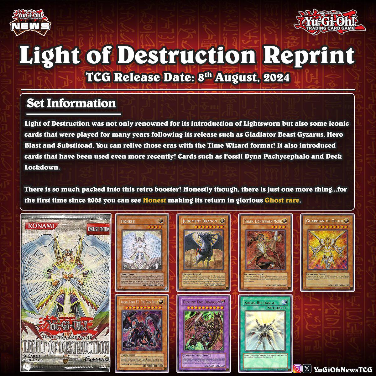 Yugioh LODT Light of Destruction Booster Box Reprint EU Exclusive