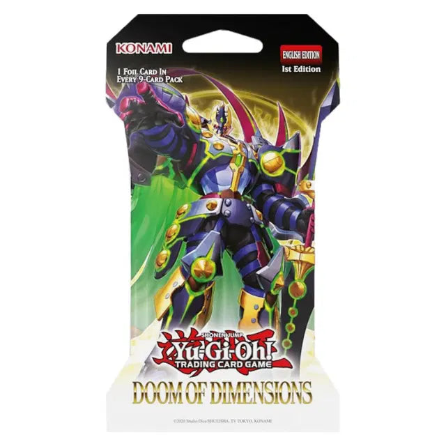 Yugioh Doom of Dimensions Sleeved Booster Pack