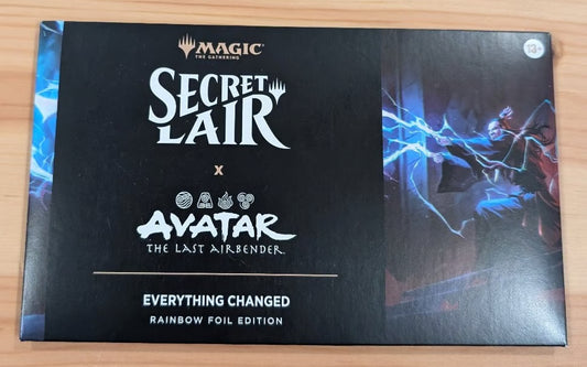 MTG Secret Lair x Avatar the Last Airbender Everything Changed Rainbow Foil Edition