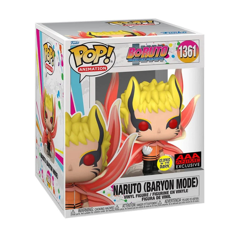 POP - Boruto Naruto Baryon Mode Glow In Dark AAA Exclusive 6" (w)