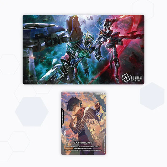 [PREORDER] Gundam Card Game Playmat and Card Set Mobile Suit Gundam 00