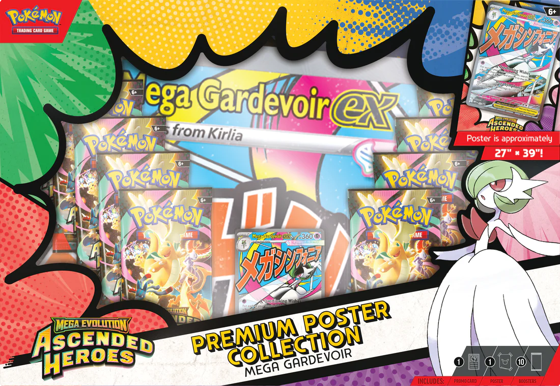 POKEMON Ascended Heroes Premium Poster Collection Mega Gardevoir