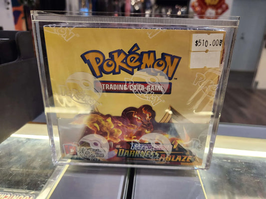 POKEMON Sword & Shield Darkness Ablaze Booster Box with Acrylic