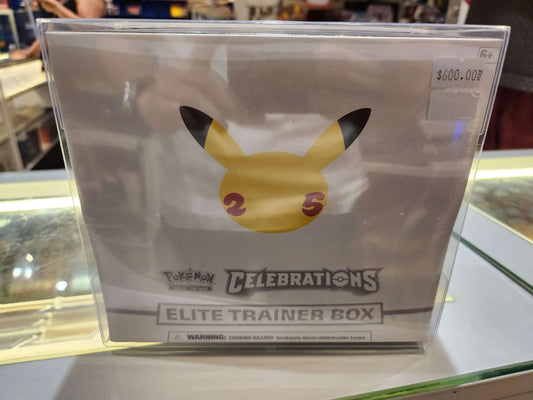 Pokemon Celebrations Elite Trainer Box ETB with Plastic Protector