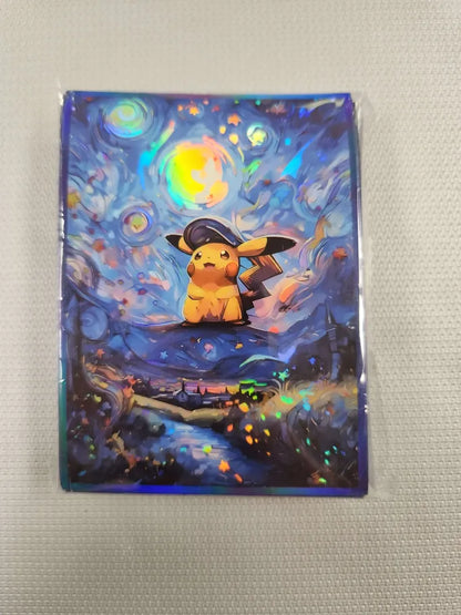 Pokemon Van Gogh Pikachu Unofficial Sleeves 60ct