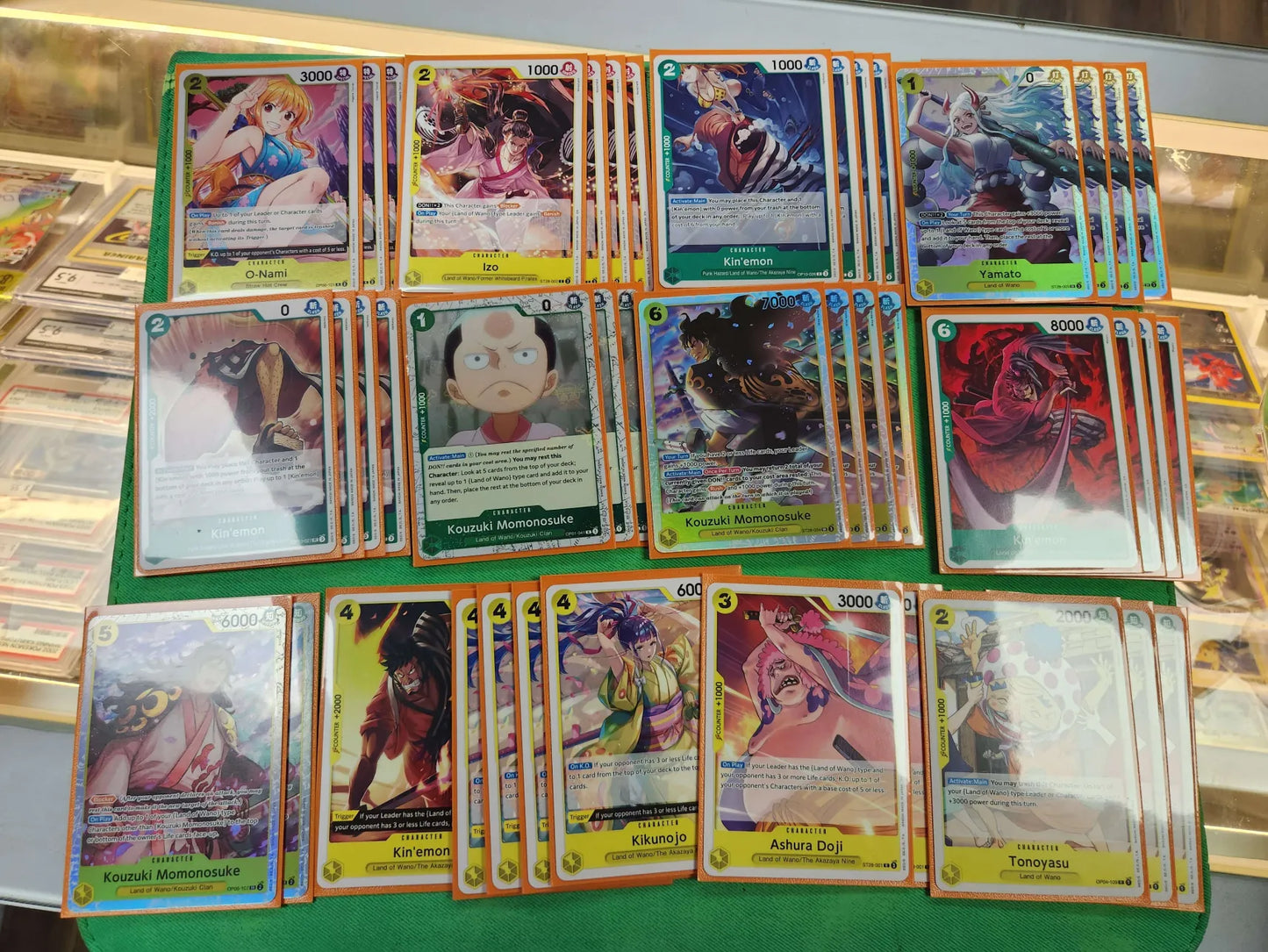 One Piece Green Yellow Yamato Complete Deck