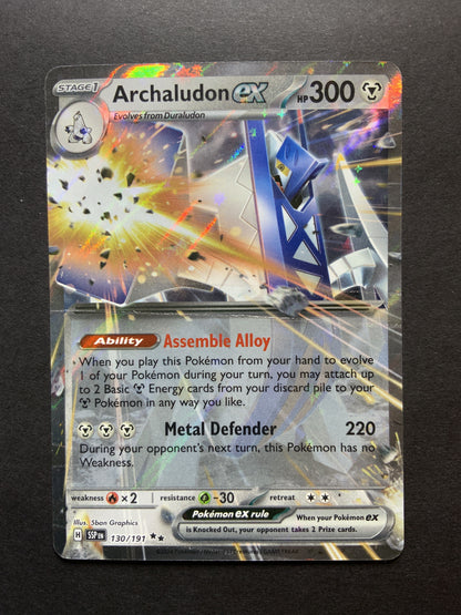 POKEMON Archaludon EX Surging Sparks SSP 130/191 Missing Foil