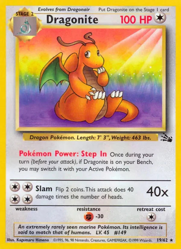 Dragonite 19/62 - Fossil Unlimited