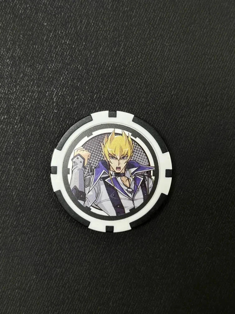 Yugioh Jack Atlas Duel Links Prize - Rare Collectible Poker Chip