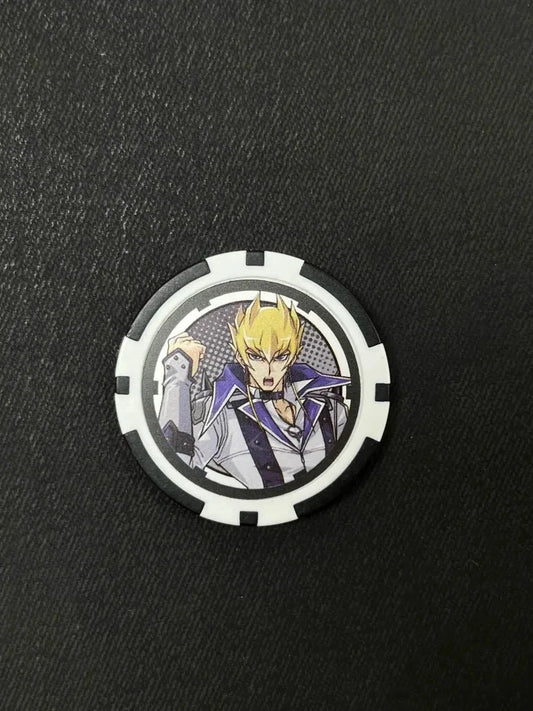 Yugioh Jack Atlas Duel Links Prize - Rare Collectible Poker Chip