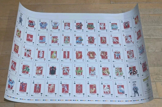 METAZOO Uncut Sheet & Tube - Cryptid Nation Non-holo Poker Full Set