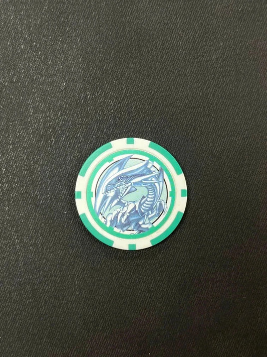 Yugioh Blue-Eyes White Dragon Duel Links Prize - Rare Collectible Poker Chip