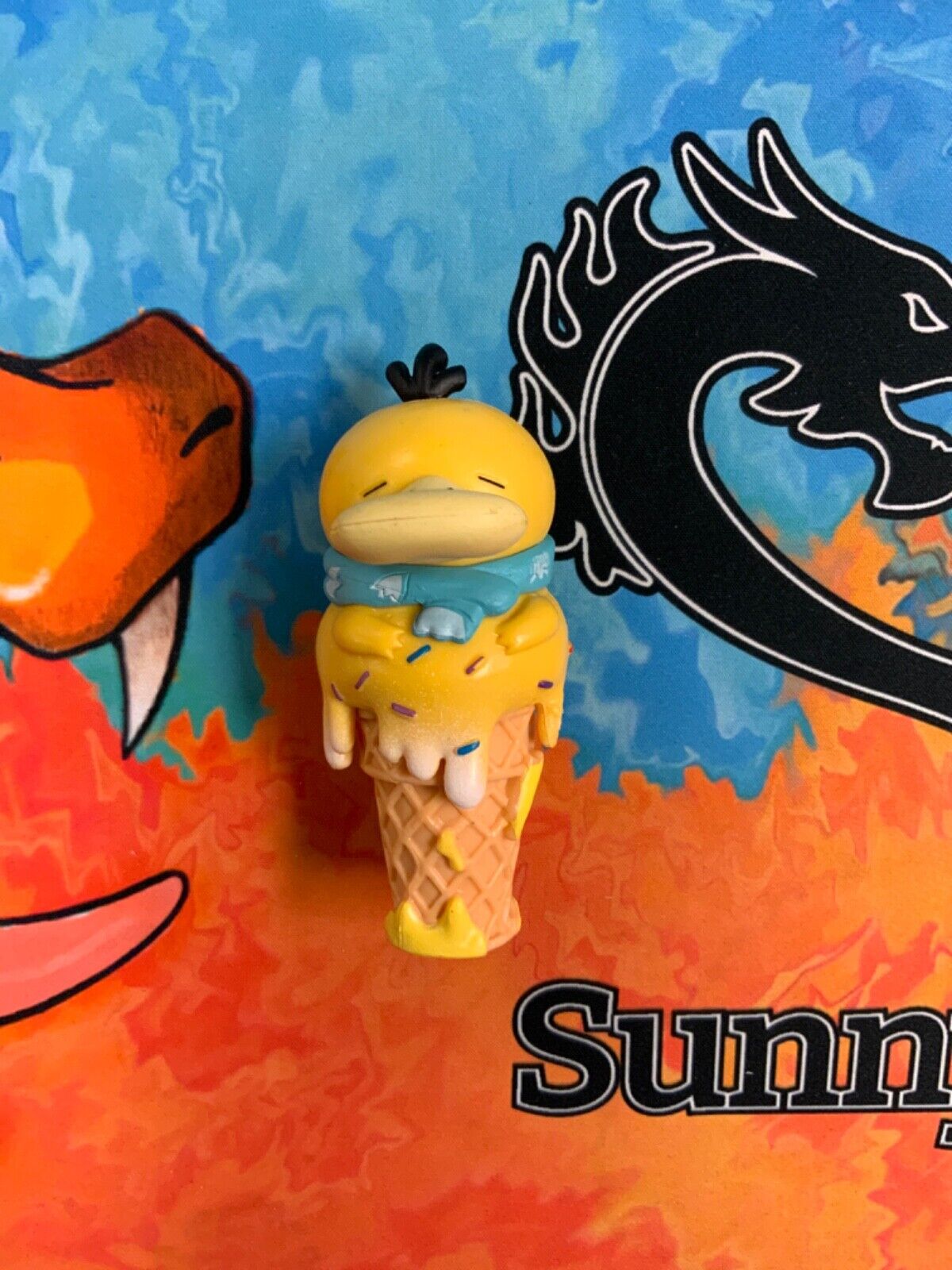 Pokemon Psyduck on Ice Cream Cone - Unofficial Figure