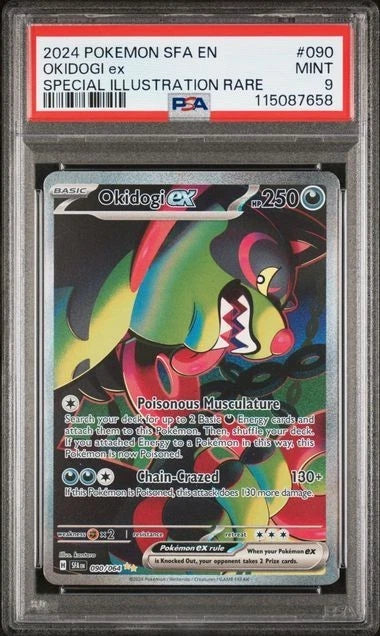 Pokemon Okidogi ex 090/064 Shrouded Fables SIR PSA 9
