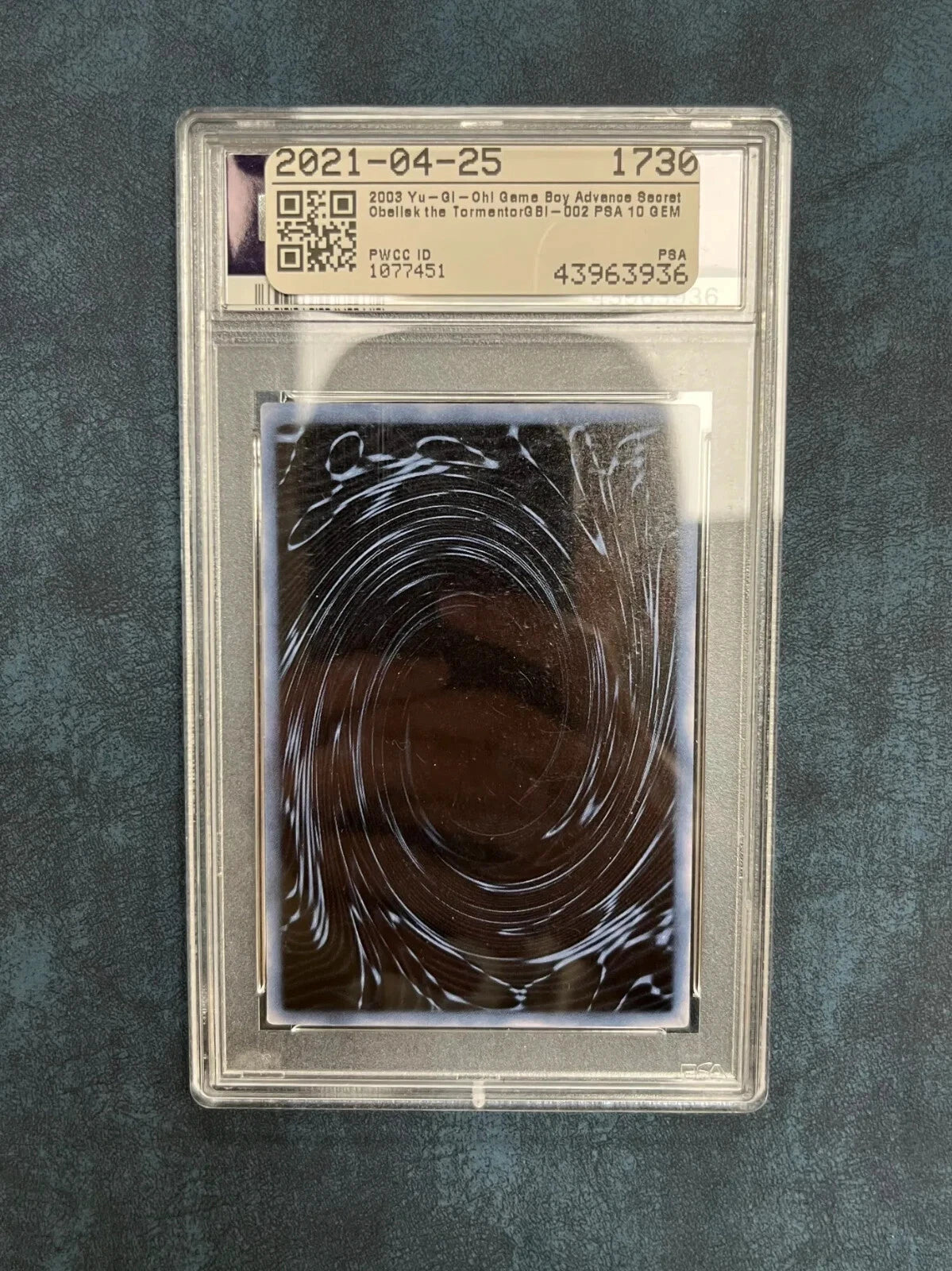 YUGIOH Promo Obelisk the Tormentor GBI SCR PSA 10 #2