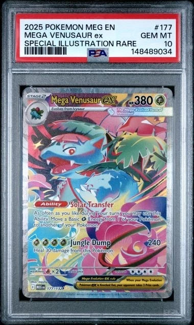 Pokemon Mega Venusaur EX Special Illustration Rare PSA 10