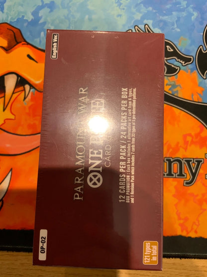 One Piece Paramount War OP02 Booster Box (Slight Tear)