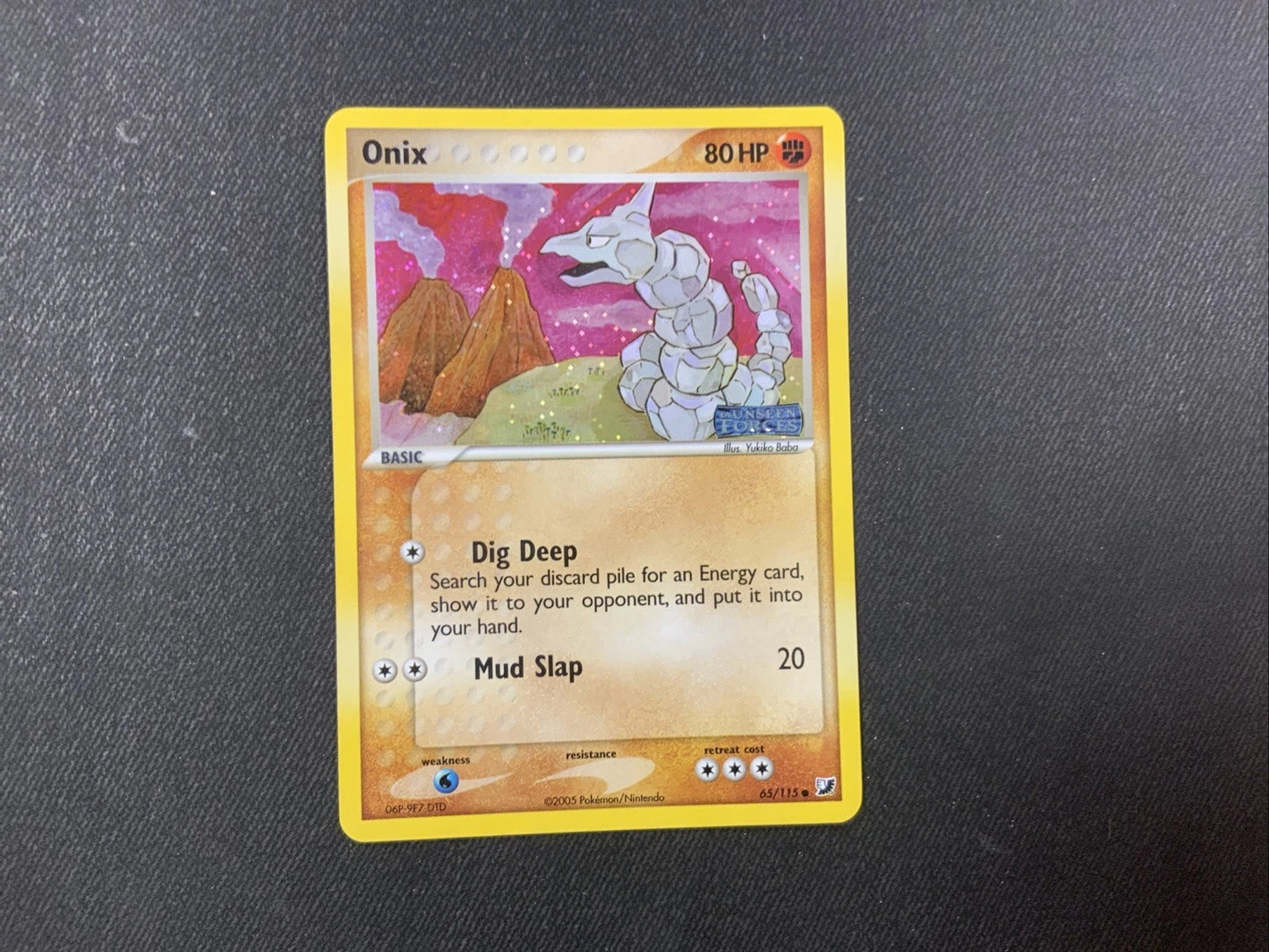 Pokemon Onix LP Misprint (LP foil line) SEE PHOTOS