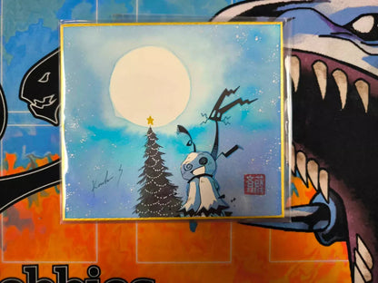 POKEMON Kouki Saitou Kabokun Christmas Illustration Original Art