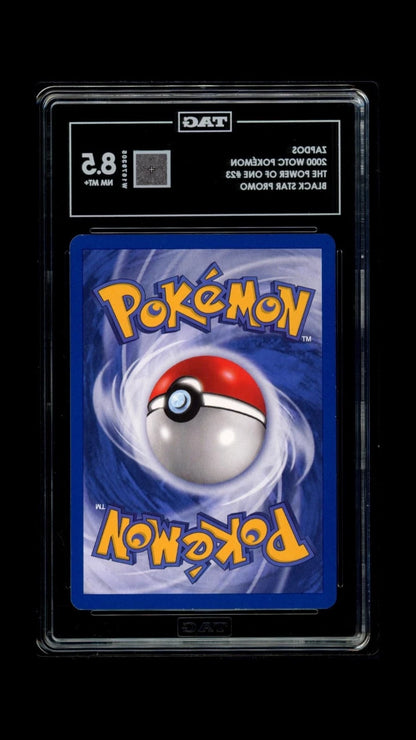 Pokemon Zapdos WOTC The Power of One #23 Black Star Promo TAG 8.5