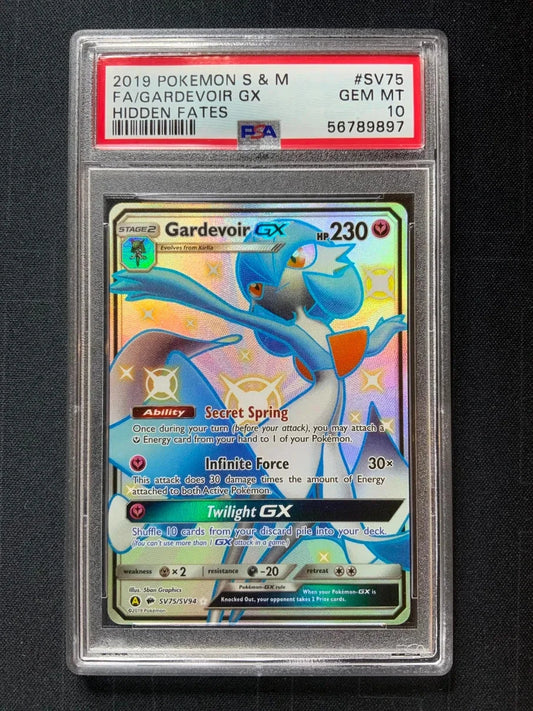 Pokemon 2019 Pokemon S & M FA/Gardevoir GX Hidden Fates #SV75 PSA 10 GEM MT