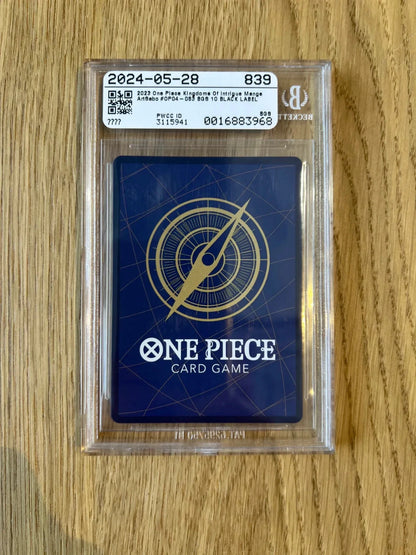 One Piece TCG Sabo OP04-083 Manga BGS BLACK LABEL Pristine 10