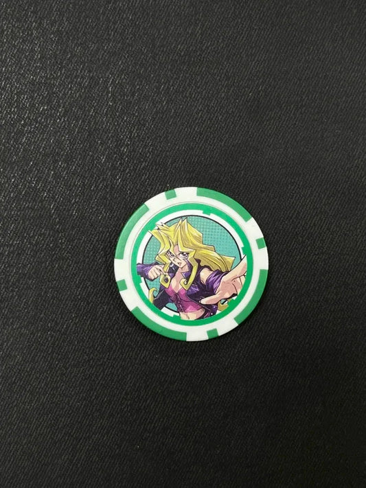 Yugioh Mai Valentine Duel Links Prize - Rare Collectible Poker Chip