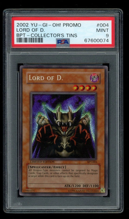 Yugioh Lord Of D Promo Collector's Tins BPT-004 PSA 9