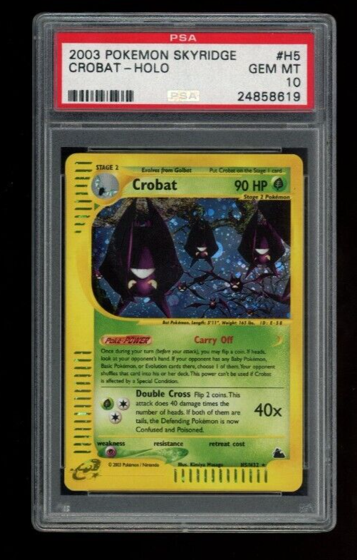 Crobat Skyridge Holo PSA 10