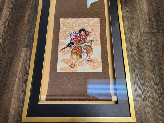ONE PIECE – Luffy Wano Kabuki Scroll Framed and Mounted (Print #66/100)