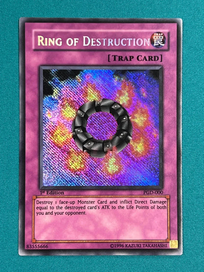 Yugioh Ring of Destruction 1st Edition PGD-000 Secret Rare VLP ASIAN ENGLISH