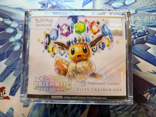 Pokemon Prismatic Evolutions Pokemon Center Elite Trainer Box W/ Acrylic