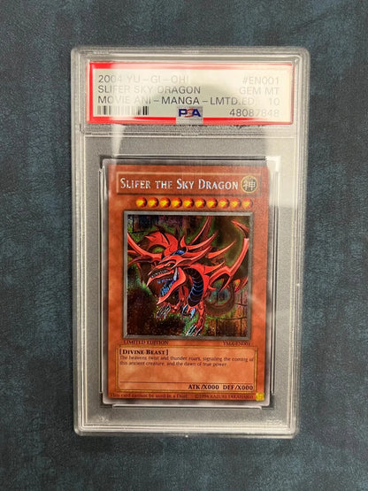 YUGIOH Slifer The Sky Dragon YMA-EN001 - PSA 10