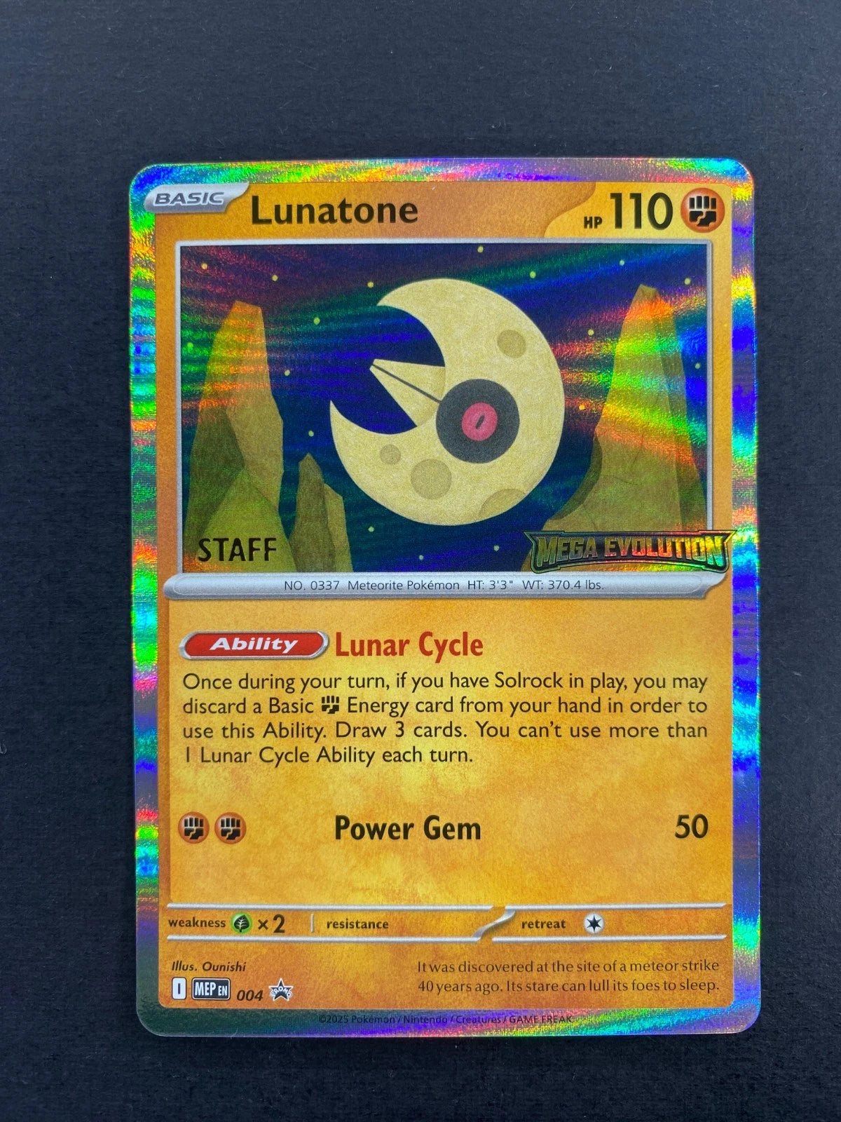 Lunatone - 004 [Staff] 4 - ME Mega Evolution Promo Holofoil