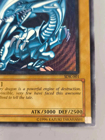 Yugioh Blue-Eyes White Dragon (SDK-001) - Starter Deck: Kaiba Unlimited MP WAVY