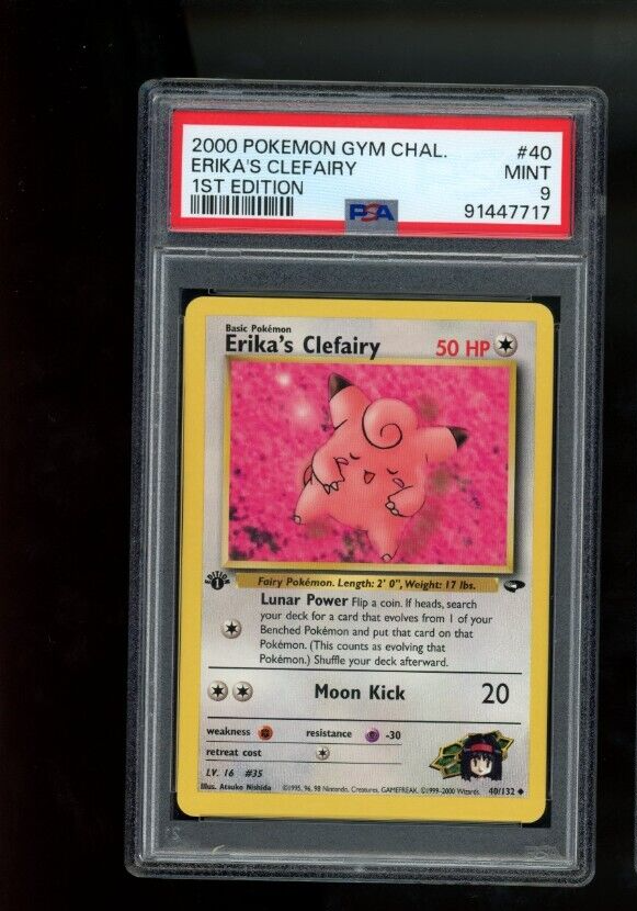 Erika's Clefairy 1st Ed 40/132 PSA 9