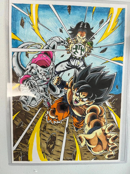 ANIME Dragon Ball Z Original Art Hand Drawn Felt Marker