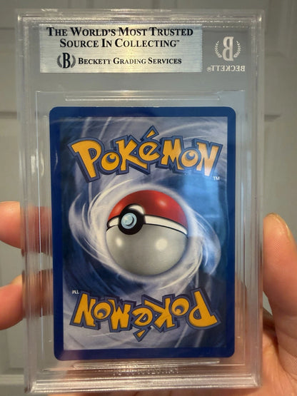 Pokemon Blastoise Base Set 1st Edition Shadowless THICK STAMP BGS 8.5 NM - Mint+