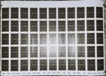 METAZOO Uncut Sheet & Tube - NightFall Non-holo Poker Full Set