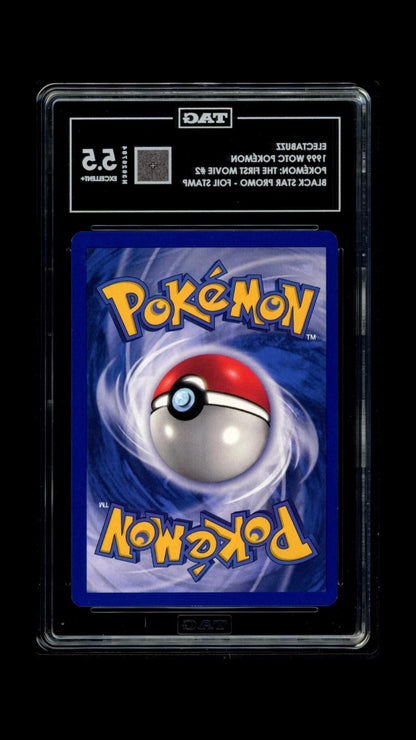 Pokemon Electabuzz 1999 WOTC The First Movie #2 Black Star Foil Stamp TAG 5.5