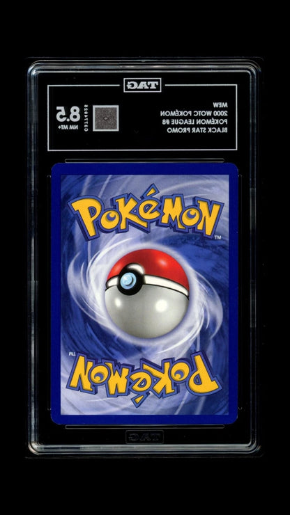 Pokemon Mew 2000 WOTC Pokemon League #8 Black Star Promo TAG 8.5