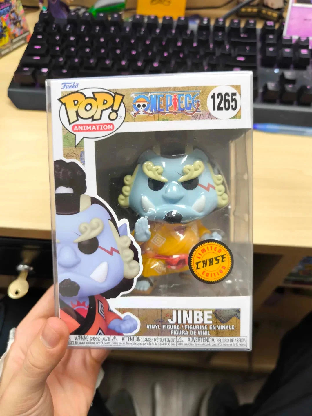 FUNKO POP - One Piece Jinbe #1265 CHASE w/Protector
