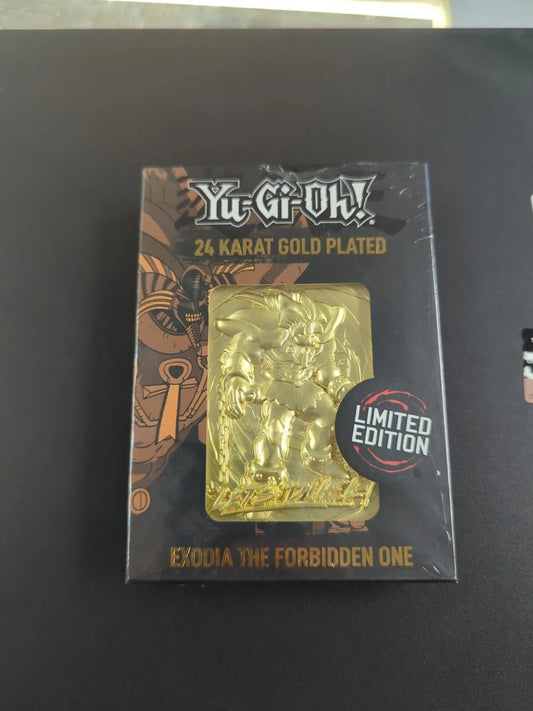 [CLEARANCE] Yugioh 24k Gold Plated Card Exodia the Forbidden one