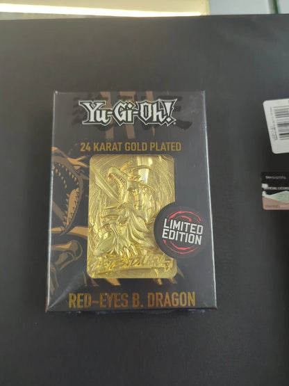 [CLEARANCE] Yugioh 24k Gold Plated Card Red Eyes Black Dragon