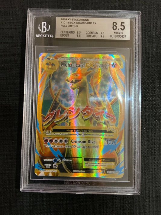 Pokemon - M charizard ex Full Art XY Evolutions 101/108 BGS 8.5