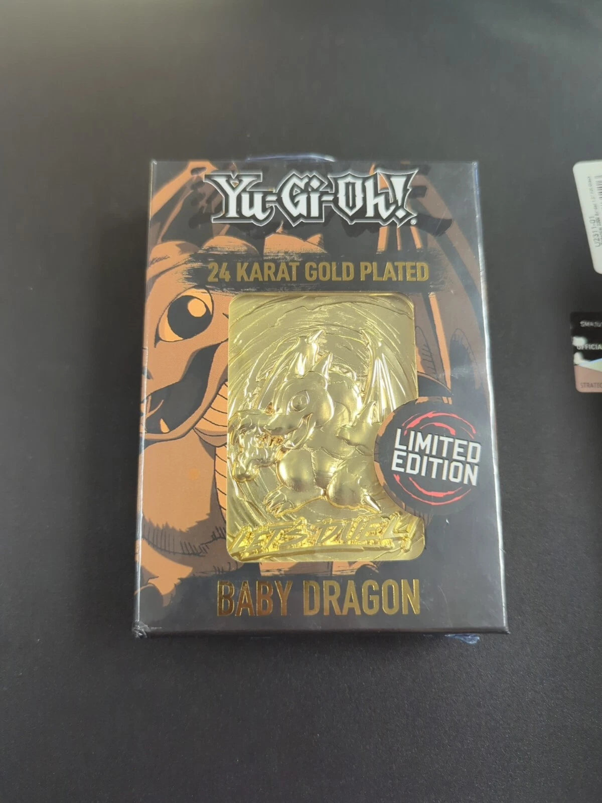 [CLEARANCE] Yugioh 24k Gold Plated Card Baby Dragon